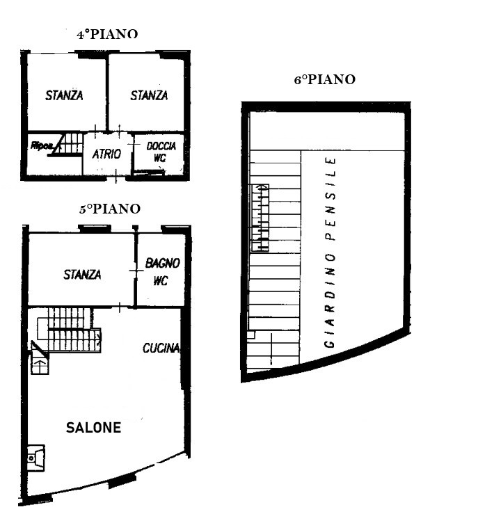 PLAN SENZA P.AUTO E CANTINA MODIFICATA “THE PENTHOUSE” THE GARDEN ABOVE PIAZZA WALTHER Bolzano – South Tyrol
