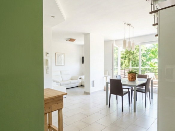 In affitto trilocale duplex con ampia terrazza in zona tranquilla Nalles – Via Schwanburg