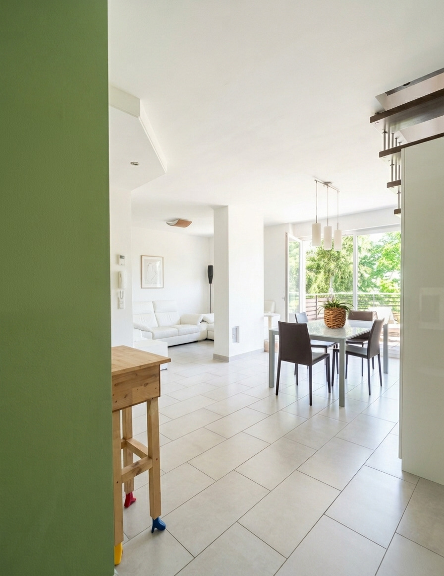 In affitto trilocale duplex con ampia terrazza in zona tranquilla Nalles – Via Schwanburg