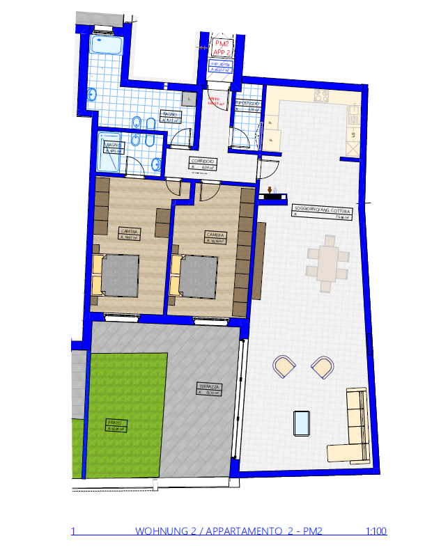 AMPIO TRILOCALE DI 186M2 In pieno centro storico a Bolzano  Ultime disponibilità Via Vintler – Bolzano – ALTO-ADIGE