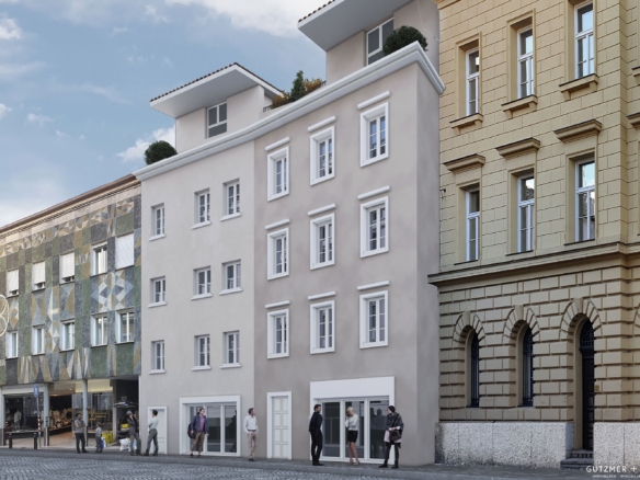 SUPER-PENTHOUSE, über den Dächern der Altstadt, Bozen Am Franziskanerkloster gesamte oberste Etage (fünfte), 245 m2