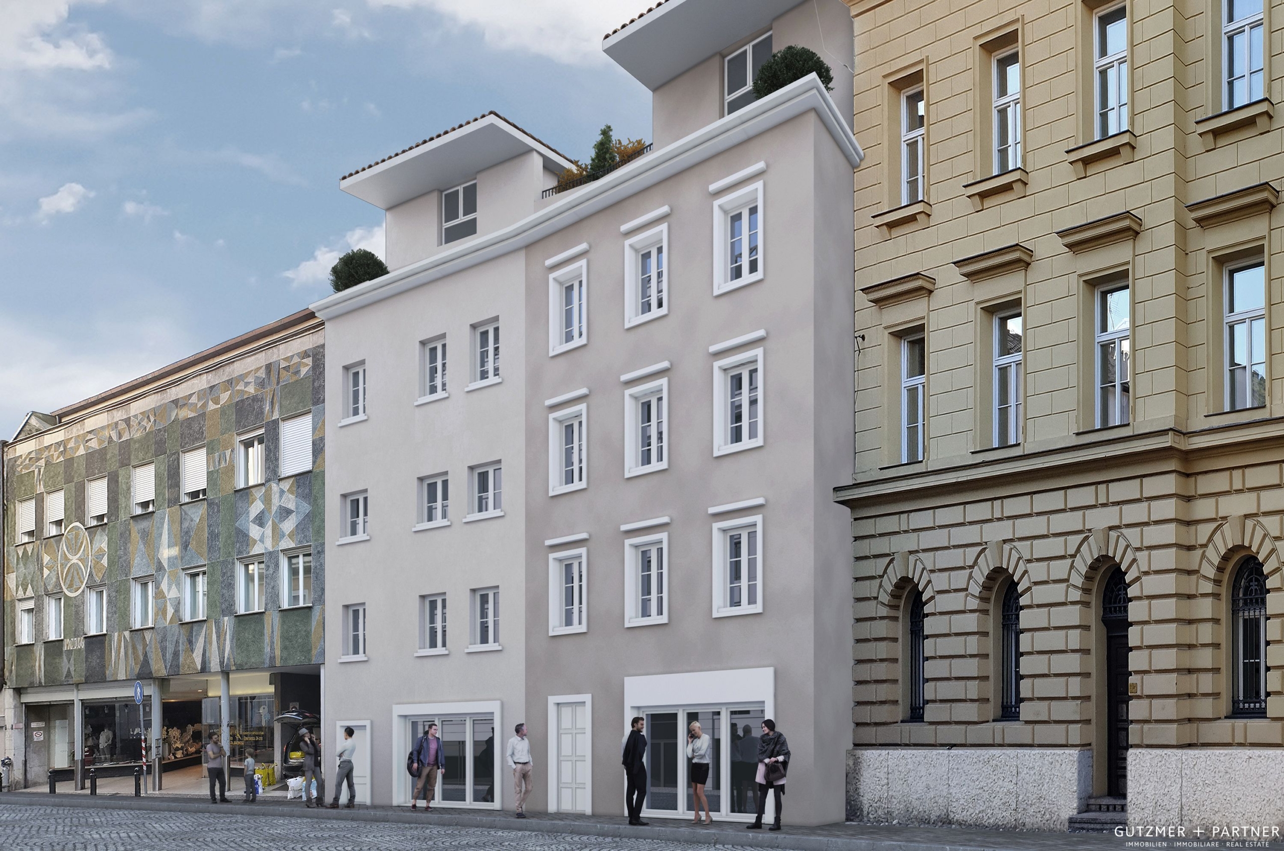 SUPER-PENTHOUSE, über den Dächern der Altstadt, Bozen Am Franziskanerkloster gesamte oberste Etage (fünfte), 245 m2