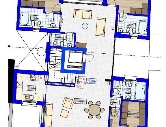 SUPER-PENTHOUSE, über den Dächern der Altstadt, Bozen Am Franziskanerkloster gesamte oberste Etage (fünfte), 245 m2