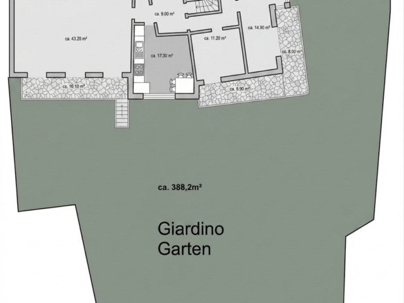 Exclusive 5-room apartment with a stunning private garden  Merano, Via Piave