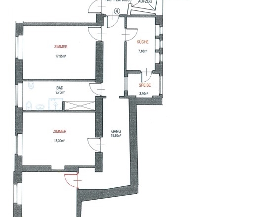 Quadrilocale 140 m² Piazza Dodiciville / Bolzano Centro storico “L’investimento”