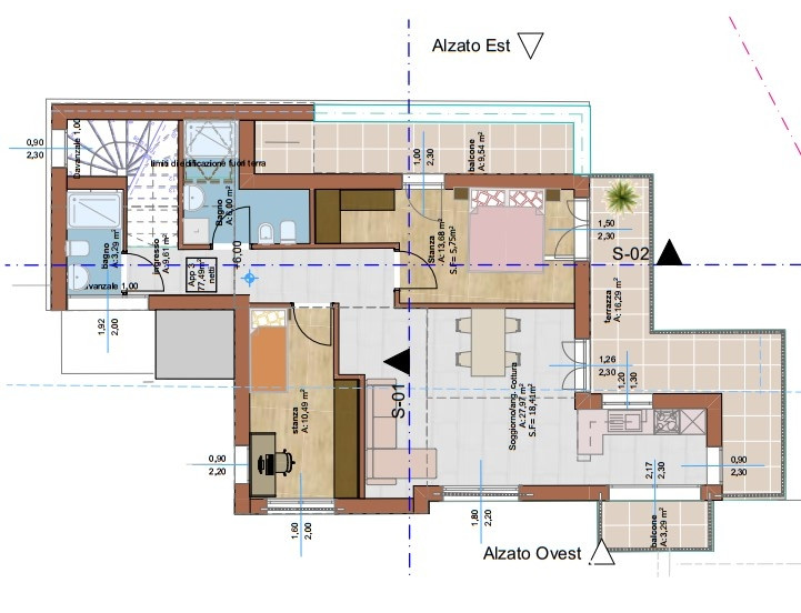Villa trifamiliare – ULTIMA disponibilità: attico al 2° piano Pineta di Laives (BZ)