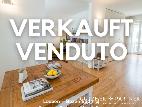 Ein seltenes Juwel. Dreizimmerwohnung unter den Lauben-Bozen Südtirol