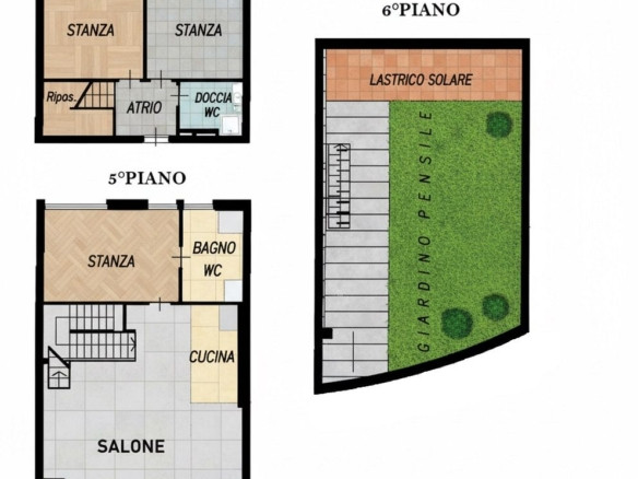 “IL PENTHOUSE”  Il GIARDINO SOPRA PIAZZA WALTHER  BOLZANO- ALTO-ADIGE