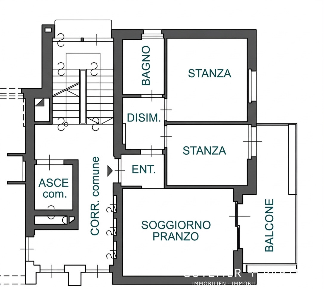 BOLZANO CENTRO – TRILOCALE CON TERRAZZONE | CASA CLIMA “A”   “City Living.Bz” a 2 passi dal Waltherpark.